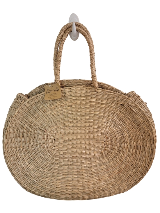 Olli Ella Handbags - Handmade Seagrass Beach Tote Bag Fair Trade Woven Straw Ollie Ella NWT Large